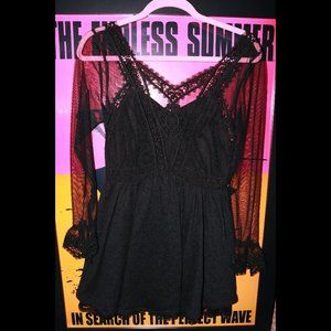 🍾FREE PEOPLE SHEER LACE LBD🍾